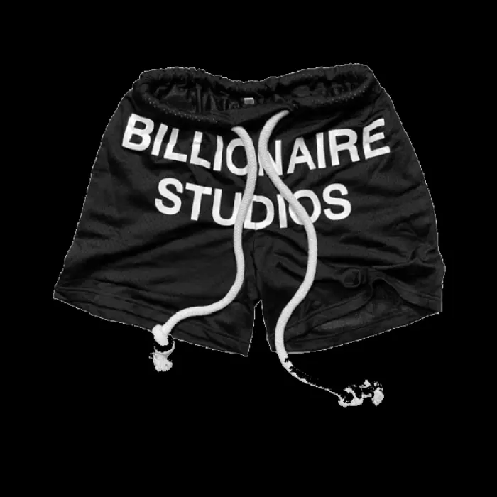 Billionaire Studios Bill Net Shorts Black (1)