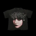 Billionaire Studios Cute Girl Face Logo Tee Black